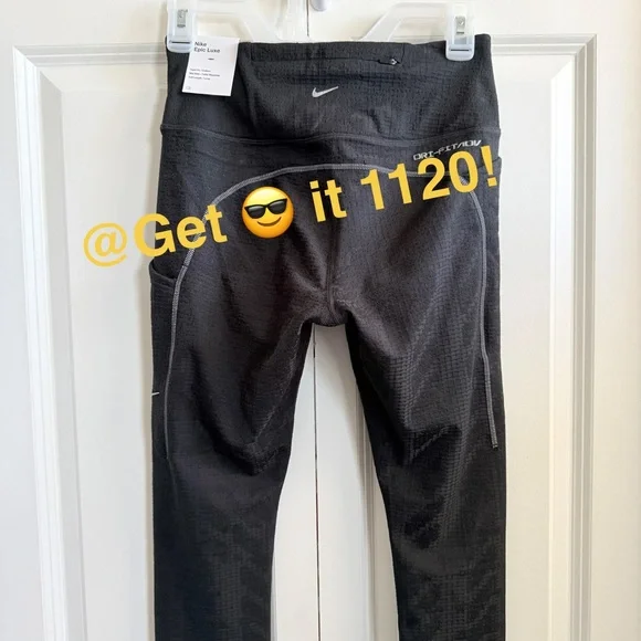 Nike Dri-FIT ADV Epic Luxe Women's Running Leggings with Pockets DD6490-010 - Picture 7 of 15